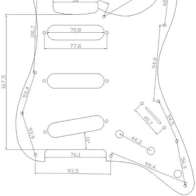 11 Hole ST/Strat Style Guitar Pickguard Bridge Reversed ST Pickguard for Jimi Hendrix Stratocaster/Strat Aged White image 3