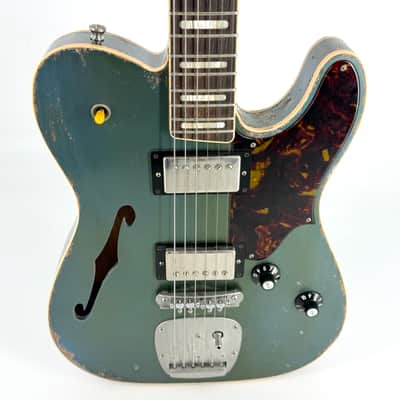 2024 Castedosa Marianna Semi-Hollow Masterbuilt Relic - Aged Lake Placid Blue image 6