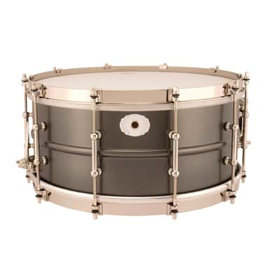 Ludwig LB417ST Limited Edition Black Beauty Satin Deluxe Brass 6.5x14 Snare Drum