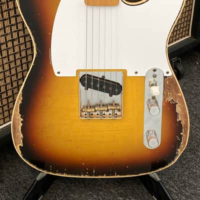 Fender 9231015519 Wildwood WW10 59 Esquire 2023 - Heavy Relic Sunburst image 1