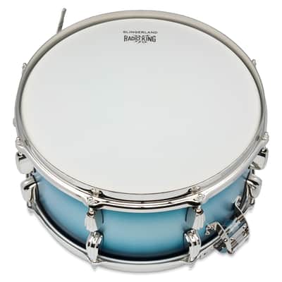 Slingerland Radio King 7x14" Single Ply Snare Drum SLLS0714SMK371 - Blue and Silver Lacquer Duco image 5