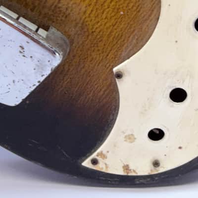 Victoria Kawai/Teisco/Prestige Unknown Model Japanese Electric Guitar 1960’s Sunburst Husk No Pickups MIJ image 7