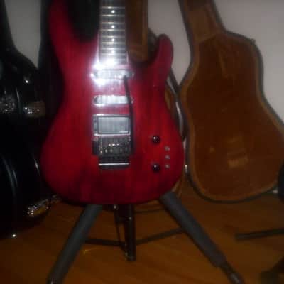 Vintage Aria Pro II / Case CT Series /Floyd Rose early 80's Red Mahogany image 6