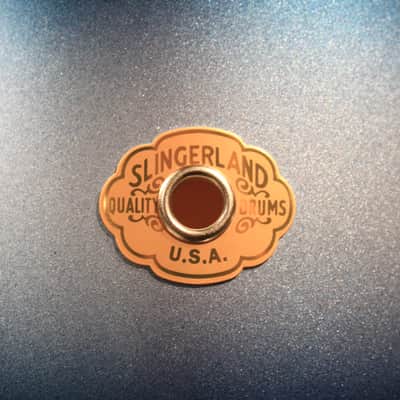 Slingerland Radio King 4-pcs Blue/Silver Lacquer Drum Set (20-12-14-14) - New! image 4