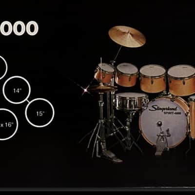 1980s Slingerland Spirit 4000 8 Piece Drum Shell Pack - Red Gloss 8/10/12/13/14/15/16/22 (C021-4) image 25