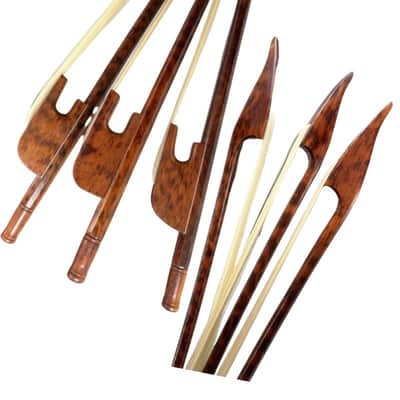 3pcs pocket-size Baroque Mini snakewood violin bow,Length: 17"1/4 image 7