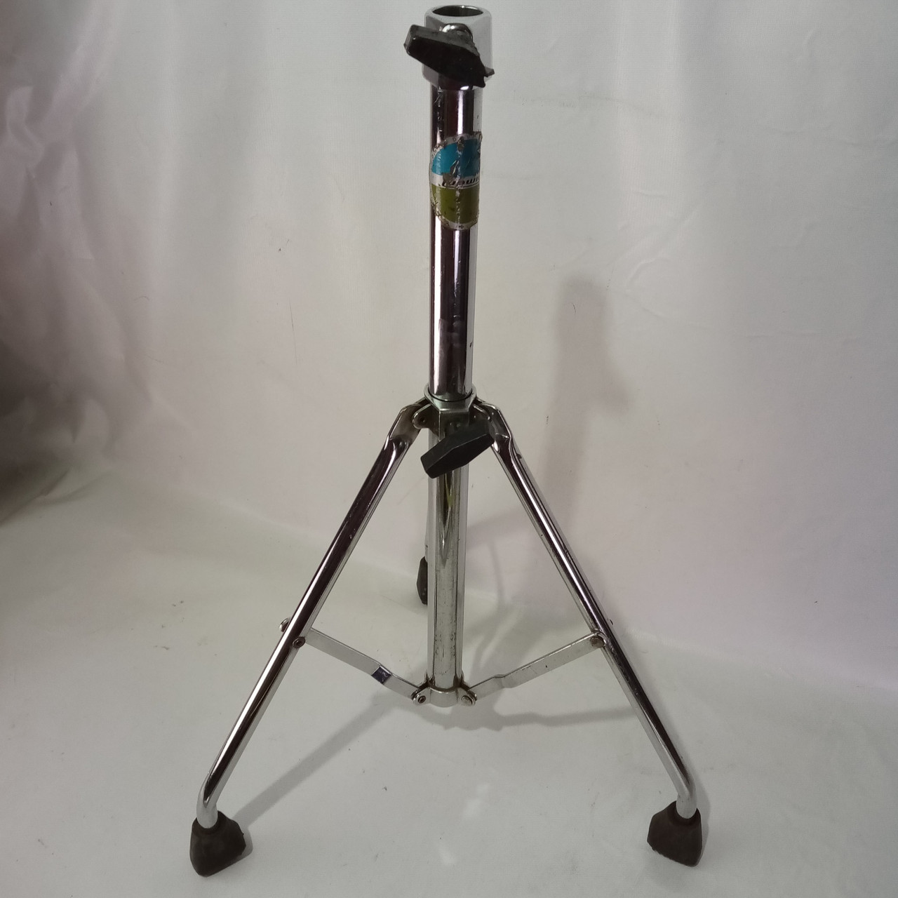 Ludwig Double Tom Drum Stand Holder Tripod Base Hercules Vintage 70s Blue/Olive — main photograph