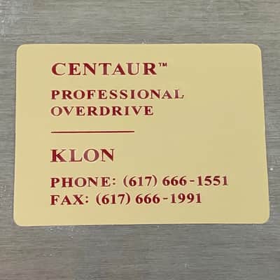 【FREE SHIPPING】Klon Centaur Professional Overdrive Gold Horsie Short Tail #1895 (Circa 1999) image 6