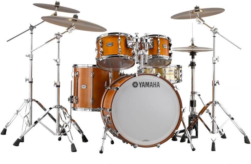 Yamaha Recording Custom 4 Piece Drum Set Shell Pack - Real Wood Matte Finish image 1