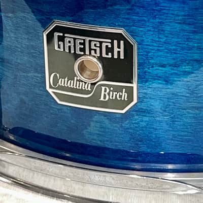 Gretsch Catalina Birch Caribbean Blue 14" Snare Drum, Great Condition Nice Drum & Ships Fast ! image 6