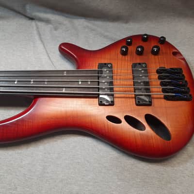 Ibanez SRD905F-BTL Bass Workshop Fretless Soundgear - Brown Topaz Burst Low Gloss image 10