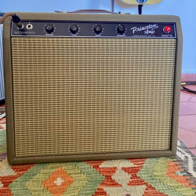 Fender Chris Stapleton Signature '62 Princeton 1x12" 12-Watt Guitar Combo 2019 - Present - Brown Vinyl with Wheat Grille Cloth image 5