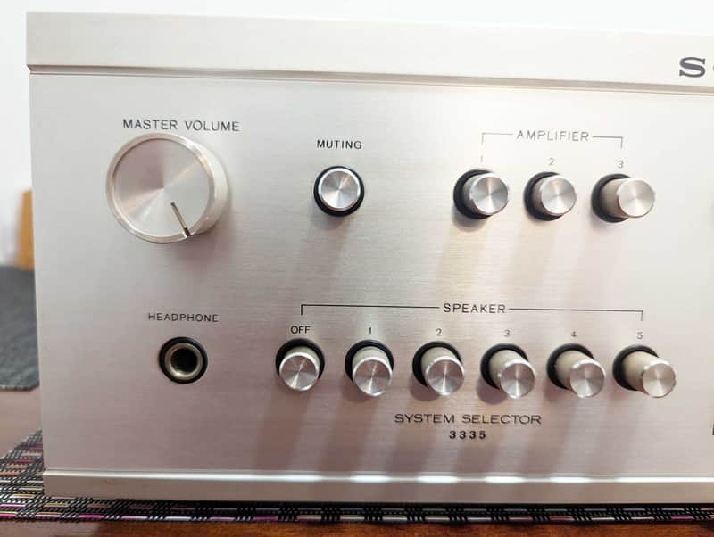 Sony ASS-3335 Audio Selector: Input/Tape/Phono, 3 Amps, 5 Speakers