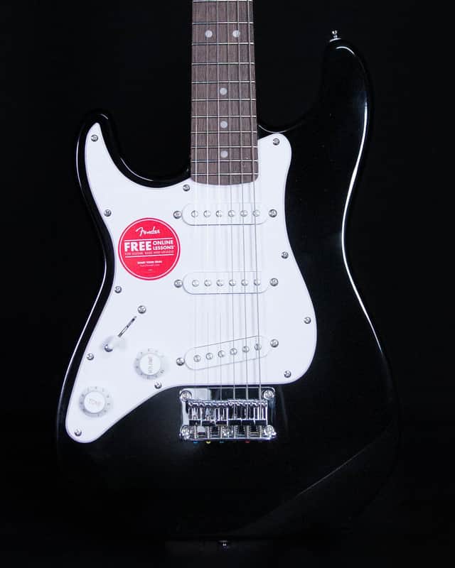 Squier Mini Stratocaster Left-Handed, Laurel FB, Black image 1