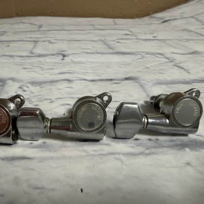 Fender 6 In Line MIJ Sealed Tuners 80's - Chrome image 3