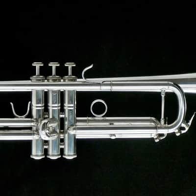 The absolutely wonderful Manchester Brass Custom RL-GB Professional Bb Trumpet in Silver Plate image 2