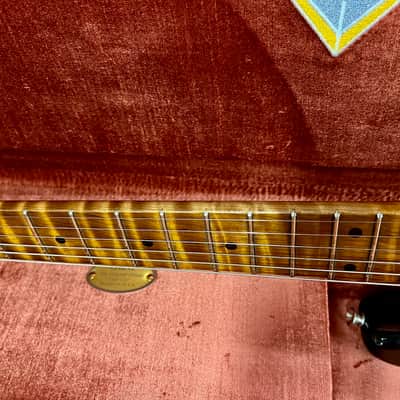 Fender Stratocaster, Limited Edition, Journeyman Relic, Closet Classic Hardware, Roasted 3A Flame Maple Neck, 1958 - Chocolate 3-Colour Sunburst image 12