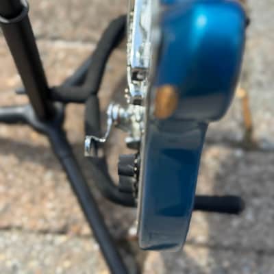 Silvertone/Teisco Shark Fin 759 1436 1 Electric Guitar 1960s - Blue image 8