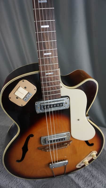 Teisco EP-14 1960s - Brown Burst Hollow Body Electric image 1