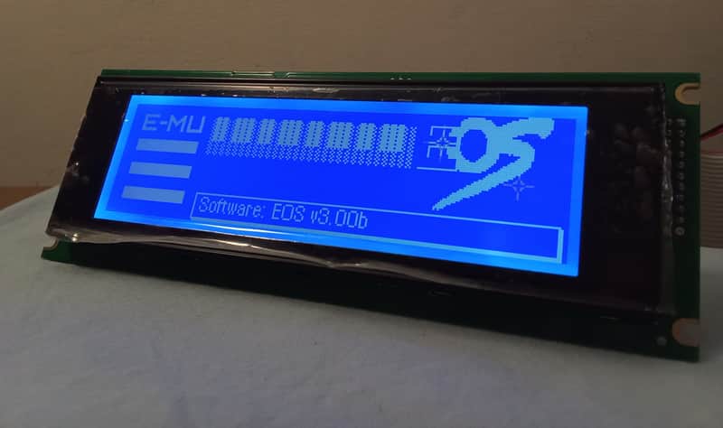 New blue lcd display for all Emu's E and Ultra series - E4 / Ultra series / E4k / E5000 / E5000 Ultra / E64 / E6400 / E6400 Ultra / E4XT / E-Synth / E-Synth Rack (for destinations outside of those specified, please write to me) image 1