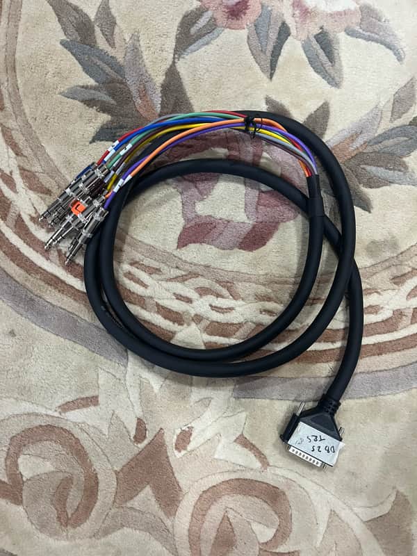 Hosa DTP-803 Balanced Snake DB25 to 1/4 in TRS 8 Foot Cable image 1