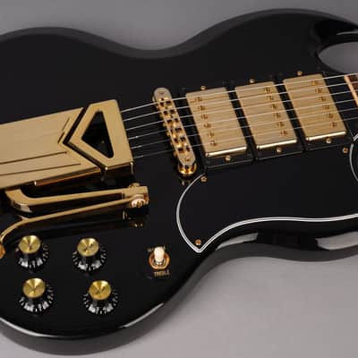 Gibson SGS3 - Limited Edition - 2015 - Sideways Vibrola - Ebony Black w/OHSC image 14