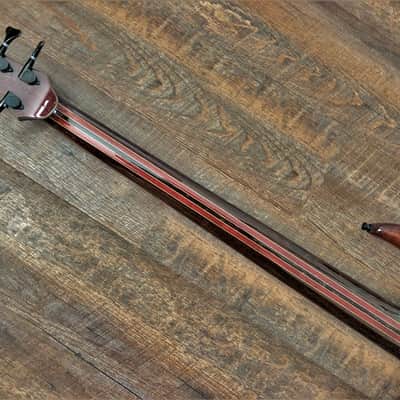 Tobias Signature 5 String Bass. 1990 Catalog Bass. Unique 1 of a Kind. Bubinga-Wenge image 14