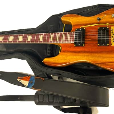 Hot rod, custom stratocaster style guitar, figured padauk/roasted ash, SD SLUG pickups image 3