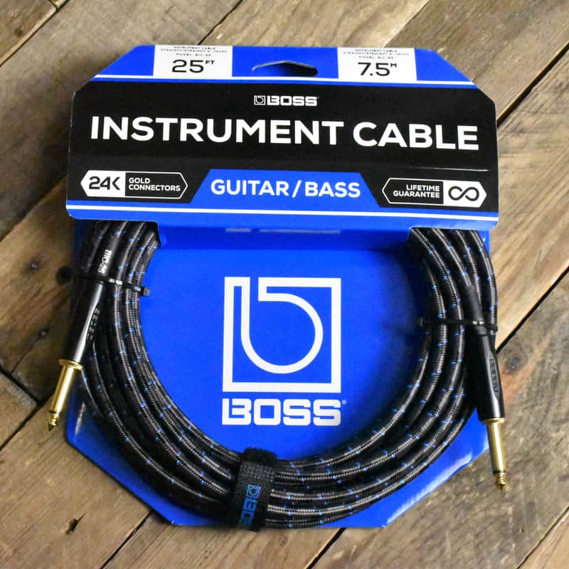 Mint BOSS BIC-25 Instrument Cable - 25ft/7.5M - Straight/Straight  - 1/4" Jack image 1