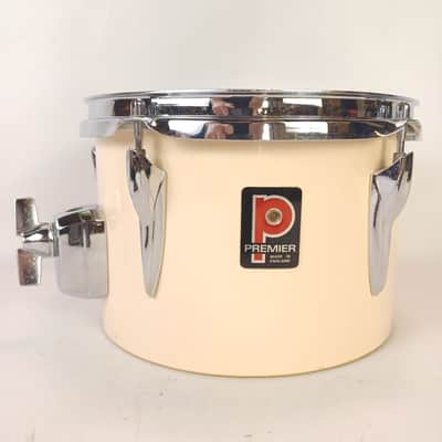 Premier 6.5x10"White Concert Tom Drum+3Ply Birch Vintage Pre-International 9.5" image 1