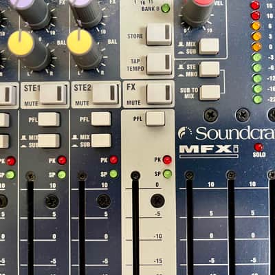 Soundcraft MFXi 8-Channel Mixer with Lexicon Effects 2010s - Blue image 3