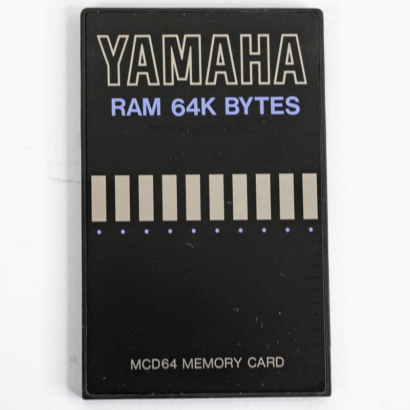 Yamaha Ram 64k Bytes MCD64 Memory Card image 1