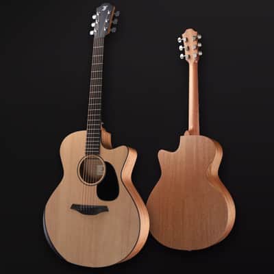 2025 NEW NECK Furch Violet Deluxe D-EM a Engelmann Spruce / African Mahogany with Case CNR SYSTEM ACTIVE image 3