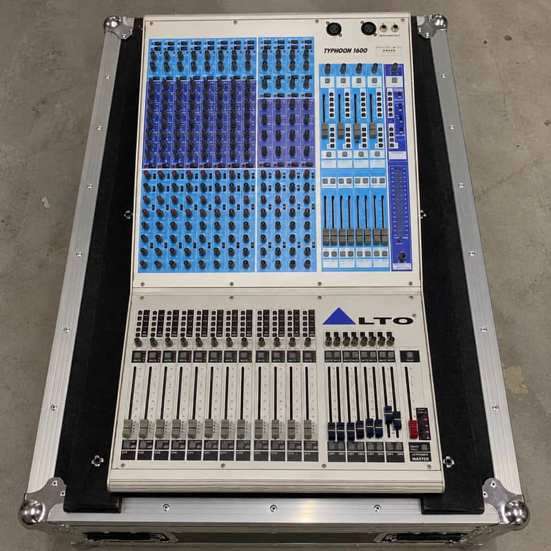 Alto Typhoon 1600 16-Channel Professional Analog Mixing Console + Flight Case – NOS image 1