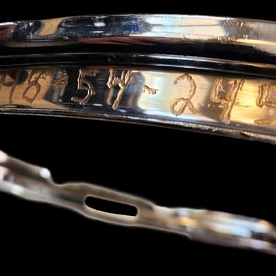 1960's Ludwig 14" COB 10-hole Supraphonic/Super-Sensitive Snare Side Rim/Hoop image 4