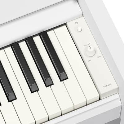 Yamaha YDP-S36WH, Slim Style GHS Weighted 88 Note Upright Digital Piano (No Bench) - White image 4