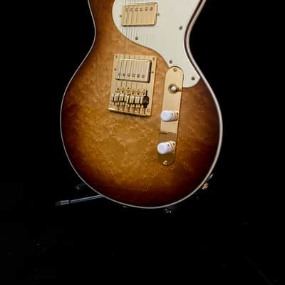 Holzknecht Guitars Harlan, Birdseye Maple Top, Boutique, Custom Shop Chambered Double Cut, Benedetto image 7