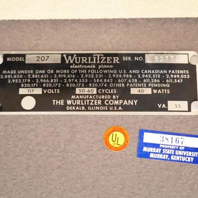 Wurlitzer 207 Classroom Electric Piano #59076 image 17