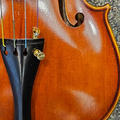D Z Strad Violin - Model 400 - 3/4 Size- Light Antique Finish Violin Outfit (New - Blemished) image 11