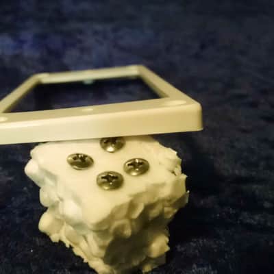 Kramer Bright White Humbucker Pickup Ring neck image 3