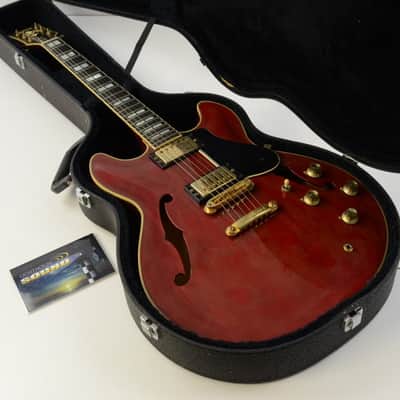 1984 Yamaha SA2000 Semi Hollow Electric Guitar - Cherry w/Case - SA-2000 image 2