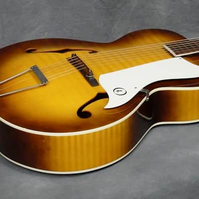 Beautiful Vintage 1950's Kay Hollowbody Archtop Guitar w/Kelvinator Headstock image 9