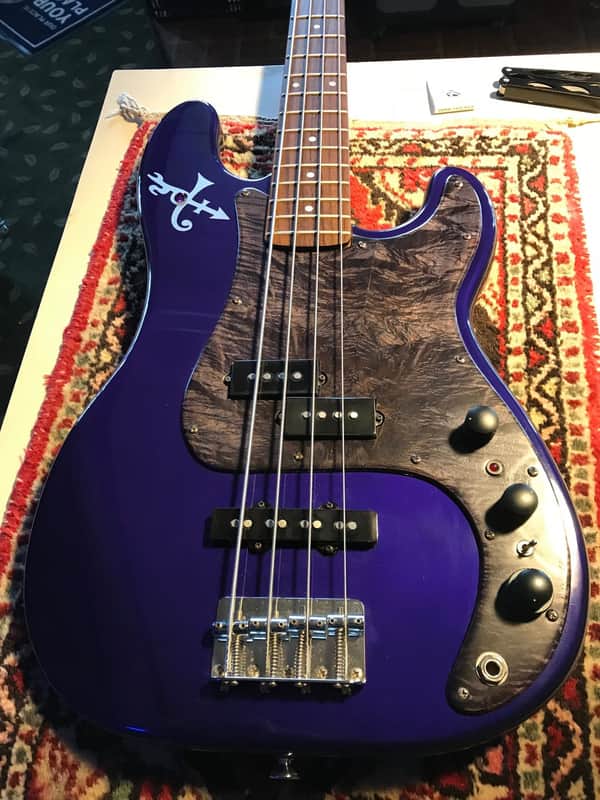 Fender Active Precision Bass #253 of 300 1993 Black / Purple / Gray image 1