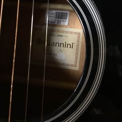 Giannini GD-41AF BLB Flamed Blue Black Acoustic  Guitar image 6