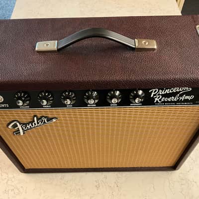 Fender '65 Princeton Reverb Reissue 15-Watt 1x12" Guitar Combo 2008 - Present - Bordeaux Reserve image 11