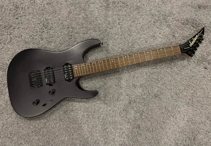 Jackson Dinky Rev MIJ 1994-1995 - Matte Black Unique FIXED BRIDGE Superstrat guitar  Custom Shop Shred Machine Metal Strat solid body Lightweight exclusive image 1