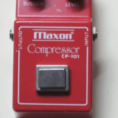 used vintage 1980 Maxon CP-101 Compressor (ANALOG) - Japan, NO Bottom Label, MISSING Battery Cover (CP101) image 3