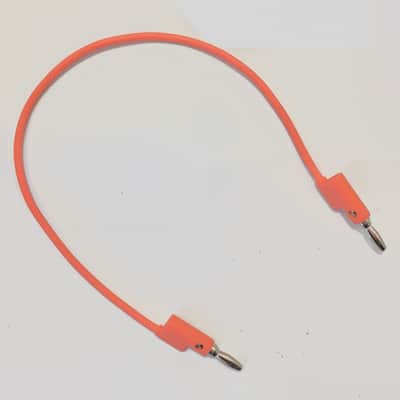 Banana patch cable 30cm Orange image 1