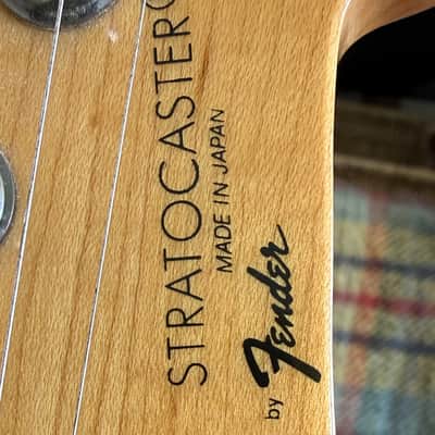 Squier by Fender Japan Fujigen Strat 1986 - Black poly with maple neck and fingerboard image 1
