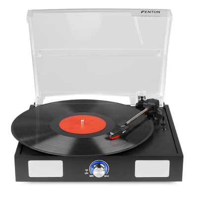 FENTON RP108B Record Player Black - Giradischi con altoparlanti integrati image 2